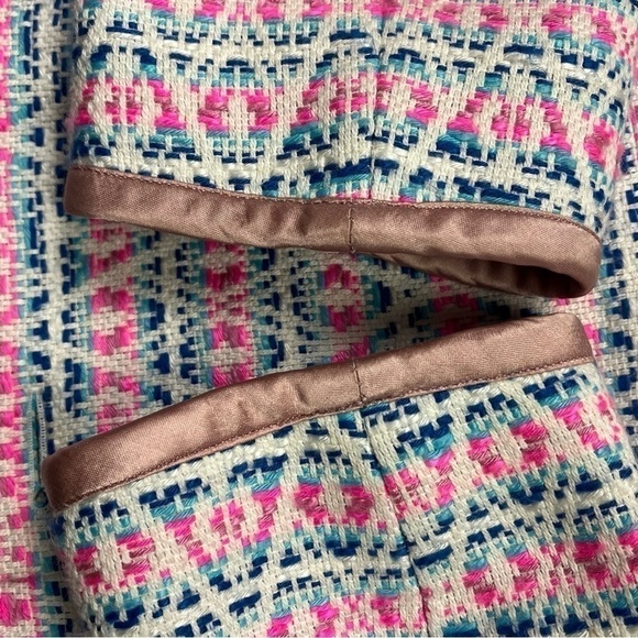 Matthew Williamson | Large Diamond Patterned Button-Up Jacket Blazer Size 10 - Picture 7 of 10